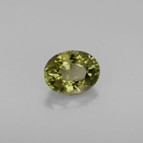 0,91 ctw natürlicher grüner Turmalin, Oval Schliff, VVS