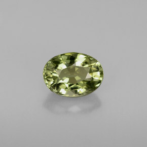 0,95 ctw natürlicher grüner Turmalin, Oval Schliff, VVS