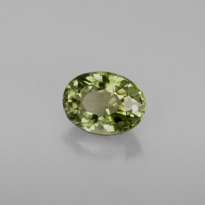0,95 ctw natürlicher grüner Turmalin, Oval Schliff, VVS