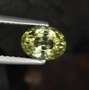 0,96 ctw natürlicher grüner Turmalin, Oval Schliff, VVS