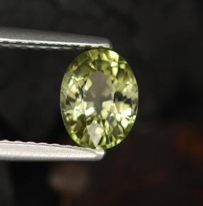 0,96 ctw natürlicher grüner Turmalin, Oval Schliff, VVS