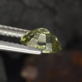 0,96 ctw natürlicher grüner Turmalin, Oval Schliff, VVS