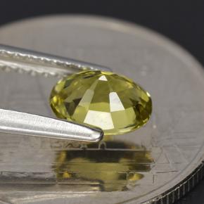 0,79 ctw natürlicher grüner Turmalin, Oval Schliff, VVS