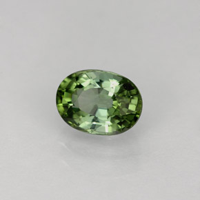 1,08 ctw natürlicher grüner Turmalin, Oval Schliff, VVS