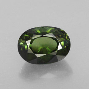 1,09 ctw natürlicher grüner Turmalin, Oval Schliff, VVS