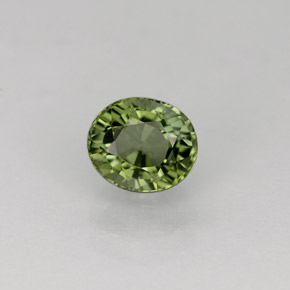 0,93 ctw natürlicher grüner Turmalin, Oval Schliff, VVS
