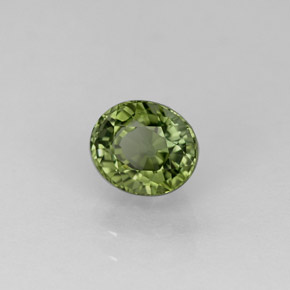 0,93 ctw natürlicher grüner Turmalin, Oval Schliff, VVS