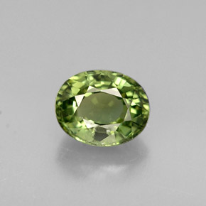 0,83 ctw natürlicher grüner Turmalin, Oval Schliff, VVS-VS