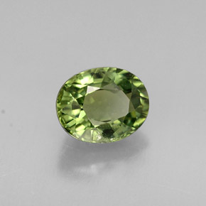 0,83 ctw natürlicher grüner Turmalin, Oval Schliff, VVS-VS