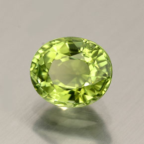 0,83 ctw natürlicher grüner Turmalin, Oval Schliff, VVS-VS
