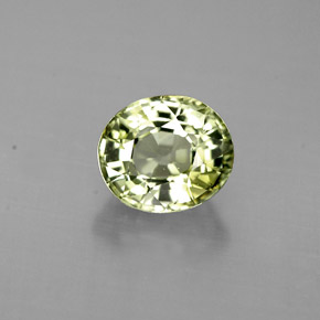 0,87 ctw natürlicher grüner Turmalin, Oval Schliff, VVS