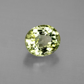 0,87 ctw natürlicher grüner Turmalin, Oval Schliff, VVS