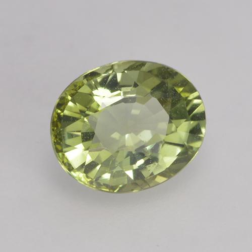0,79 ctw natürlicher grüner Turmalin, Oval Schliff, VVS