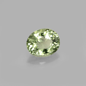 0,77 ctw natürlicher grüner Turmalin, Oval Schliff, VVS