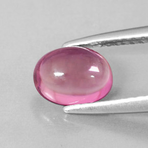1,02 ctw natürlicher rosafarbener Turmalin, Oval Schliff, Transparent