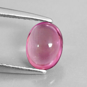 1,02 ctw natürlicher rosafarbener Turmalin, Oval Schliff, Transparent