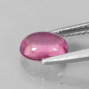 1,02 ctw natürlicher rosafarbener Turmalin, Oval Schliff, Transparent