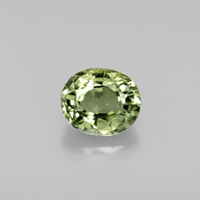 0,81 ctw natürlicher grüner Turmalin, Oval Schliff, VVS