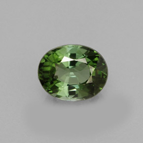 1,05 ctw natürlicher grüner Turmalin, Oval Schliff, VS