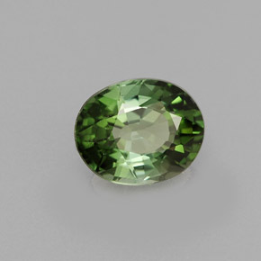 1,05 ctw natürlicher grüner Turmalin, Oval Schliff, VS