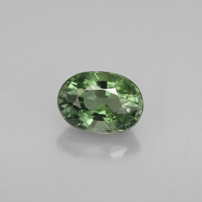 1,06 ctw natürlicher grüner Turmalin, Oval Schliff, VVS