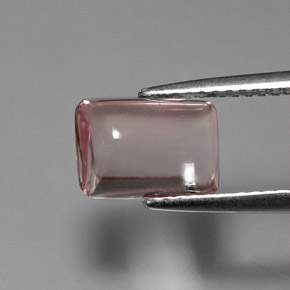 2,63 ctw natürlicher rosafarbener Turmalin, Baguette, Transparent