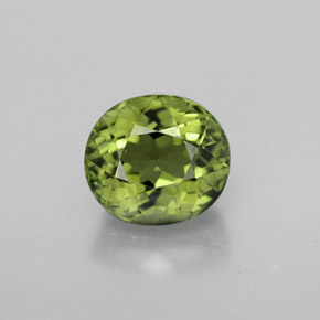 2,43 ctw natürlicher grüner Turmalin, Oval Schliff, VVS