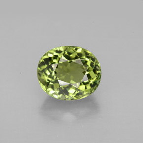 2,46 ctw natürlicher grüner Turmalin, Oval Schliff, VVS