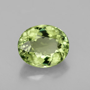2,55 ctw natürlicher grüner Turmalin, Oval Schliff, VVS