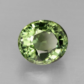 2,42 ctw natürlicher grüner Turmalin, Oval Schliff, VVS