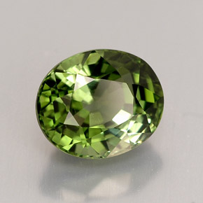 1,88 ctw natürlicher grüner Turmalin, Oval Schliff, VVS