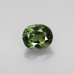 1,63 ctw natürlicher grüner Turmalin, Oval Schliff, VVS