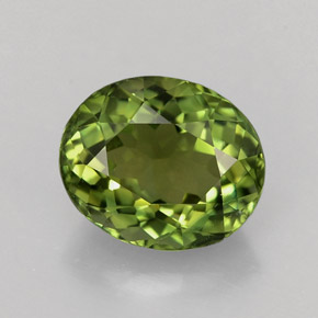 1,85 ctw natürlicher grüner Turmalin, Oval Schliff, VVS