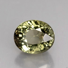 1,68 ctw natürlicher grüner Turmalin, Oval Schliff, VVS-VS