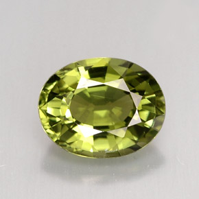 1,40 ctw natürlicher grüner Turmalin, Oval Schliff, VS
