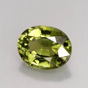 1,40 ctw natürlicher grüner Turmalin, Oval Schliff, VS