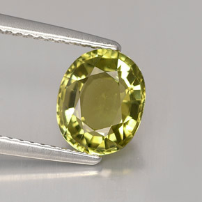 1,86 ctw natürlicher grüner Turmalin, Oval Schliff, VVS
