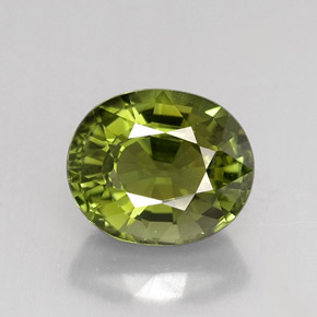 2,02 ctw natürlicher grüner Turmalin, Oval Schliff, VVS