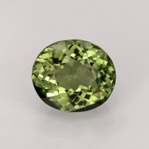 1,83 ctw natürlicher grüner Turmalin, Oval Schliff, VVS