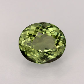 1,83 ctw natürlicher grüner Turmalin, Oval Schliff, VVS