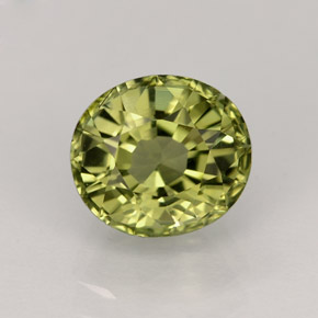 1,86 ctw natürlicher grüner Turmalin, Oval Schliff, VVS