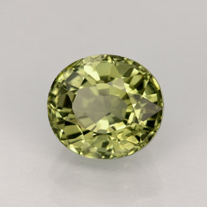 1,86 ctw natürlicher grüner Turmalin, Oval Schliff, VVS