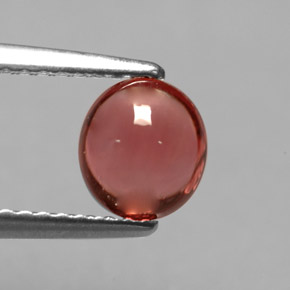1,00 ctw natürlicher roter Turmalin, Oval Schliff, Transparent