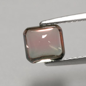1,73 ctw natürlicher zweifarbiger Turmalin, Baguette, Transparent