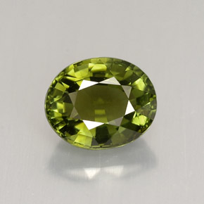 1,66 ctw natürlicher grüner Turmalin, Oval Schliff, VVS