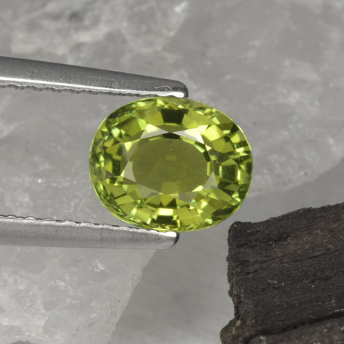 1,30 ctw natürlicher grüner Turmalin, Oval Schliff, VVS