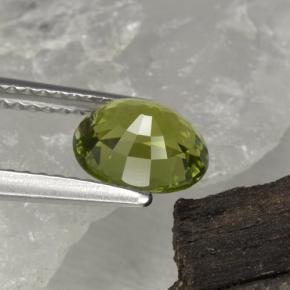 1,30 ctw natürlicher grüner Turmalin, Oval Schliff, VVS