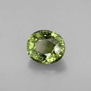 1,64 ctw natürlicher grüner Turmalin, Oval Schliff, VVS-VS