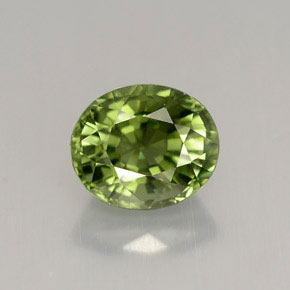 1,45 ctw natürlicher grüner Turmalin, Oval Schliff, VVS-VS
