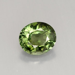 1,35 ctw natürlicher grüner Turmalin, Oval Schliff, VVS-VS